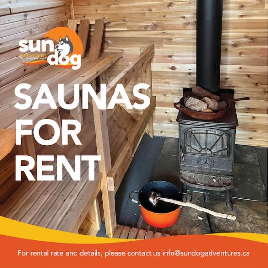 Wood heated sauna rental Yellowknife